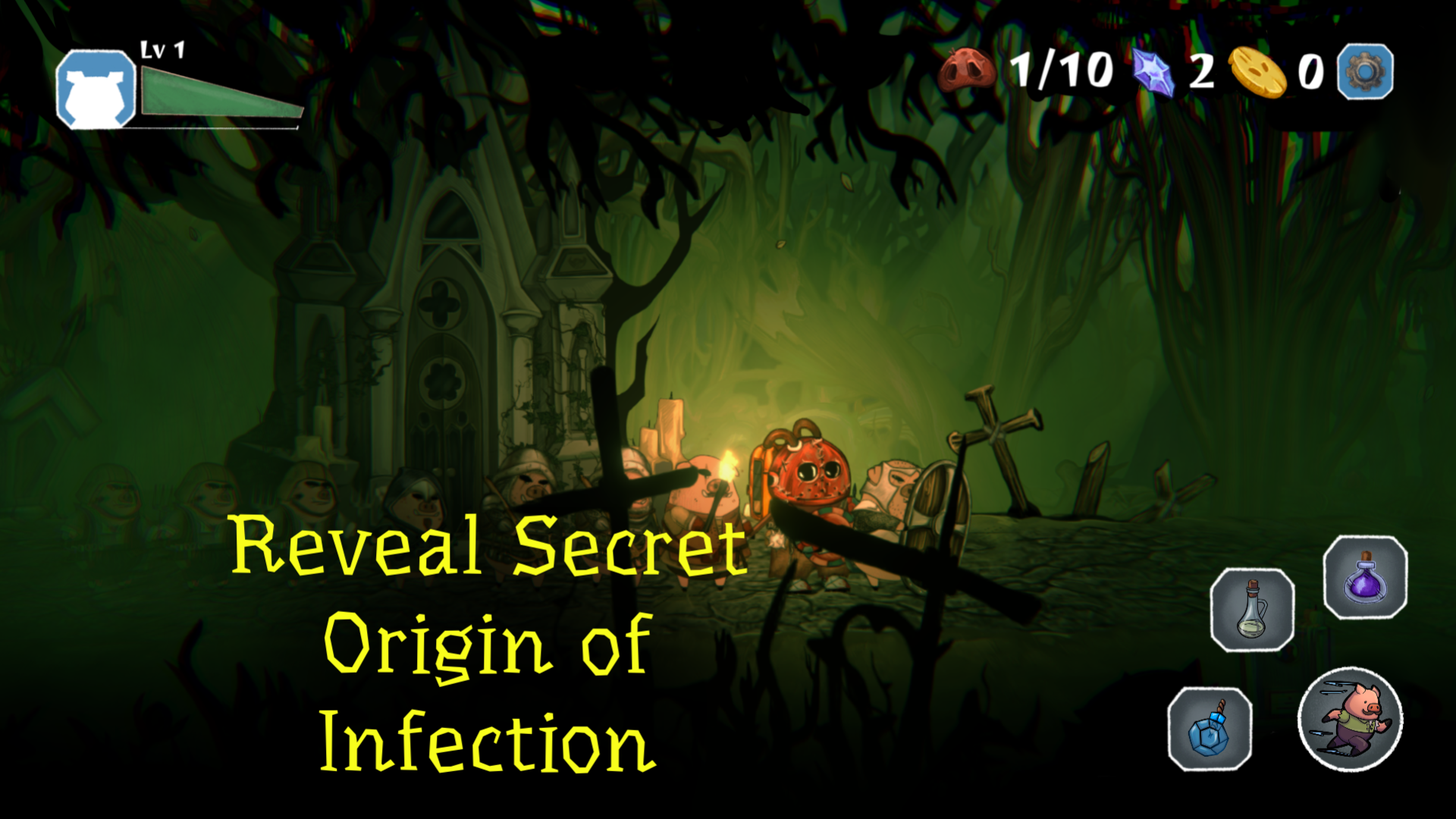 Pigs Wars: Vampire Blood Moon Game Screenshot