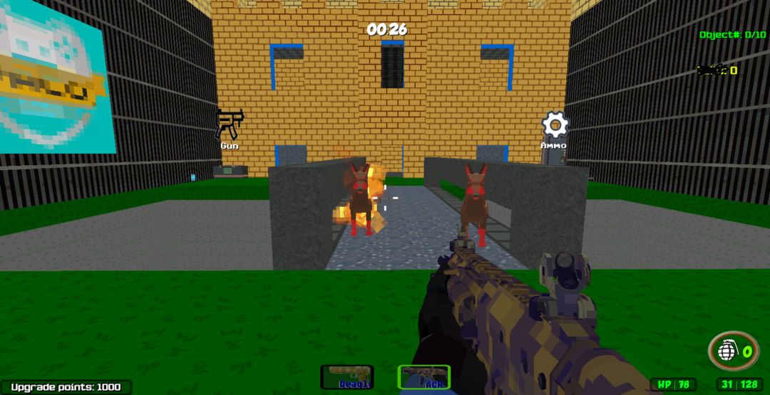 Blocky Combat Swat Offline 게임 스크린 샷