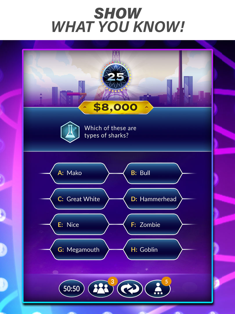 Millionaire Trivia: Who Wants To Be a Millionaire?遊戲截圖