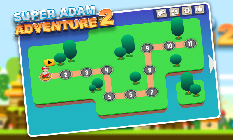 Super Adam Adventure 2 - More Levels Game Screenshot