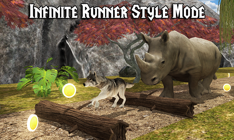 Wild Wolf Adventure Simulator ゲームのスクリーンショット