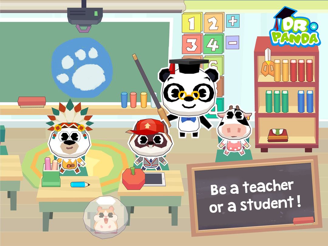 Dr. Panda School screenshot game