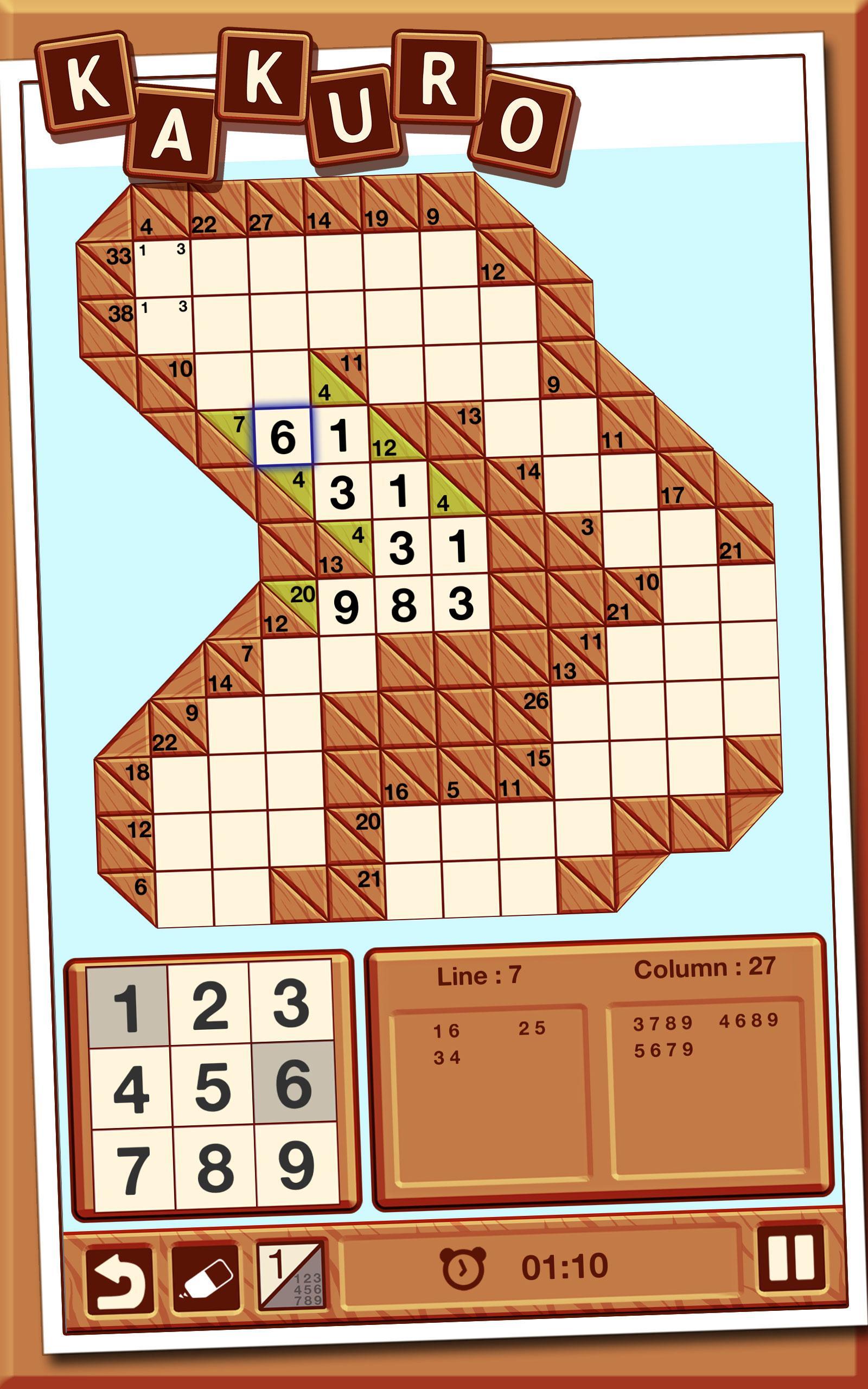 Kakuro Game Screenshot