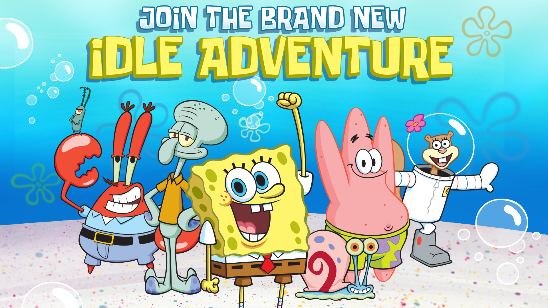 Screenshot 1 of Mga Idle Adventures ni SpongeBob 1.110