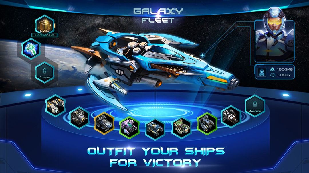 Galaxy Fleet: Alliance War ภาพหน้าจอเกม