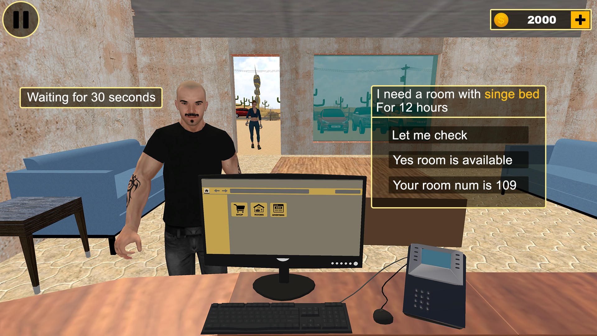 Motel Tycoon : Bussiness Sim Game Screenshot