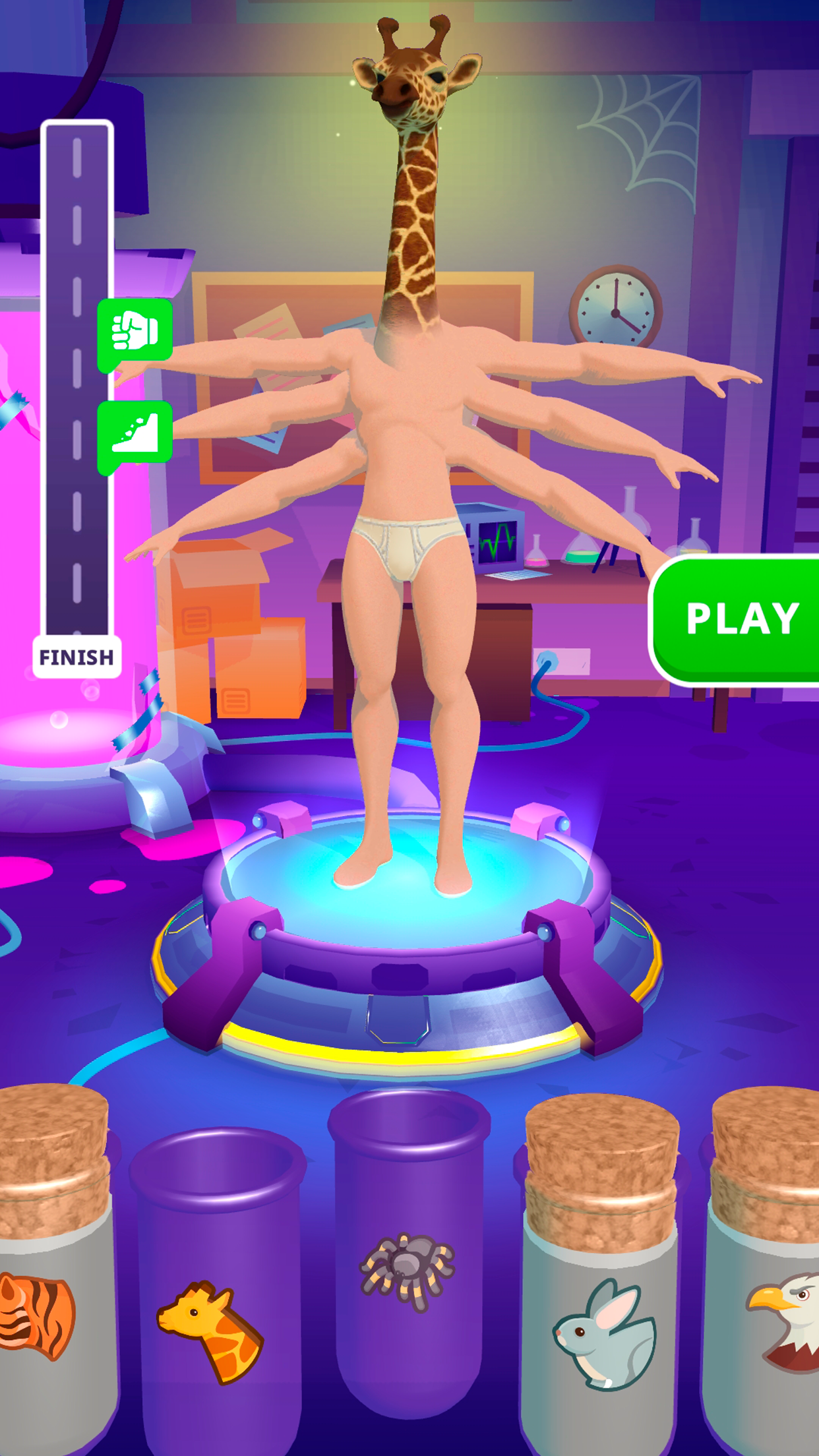 Screenshot of Merge Animals 3D - Mutant race