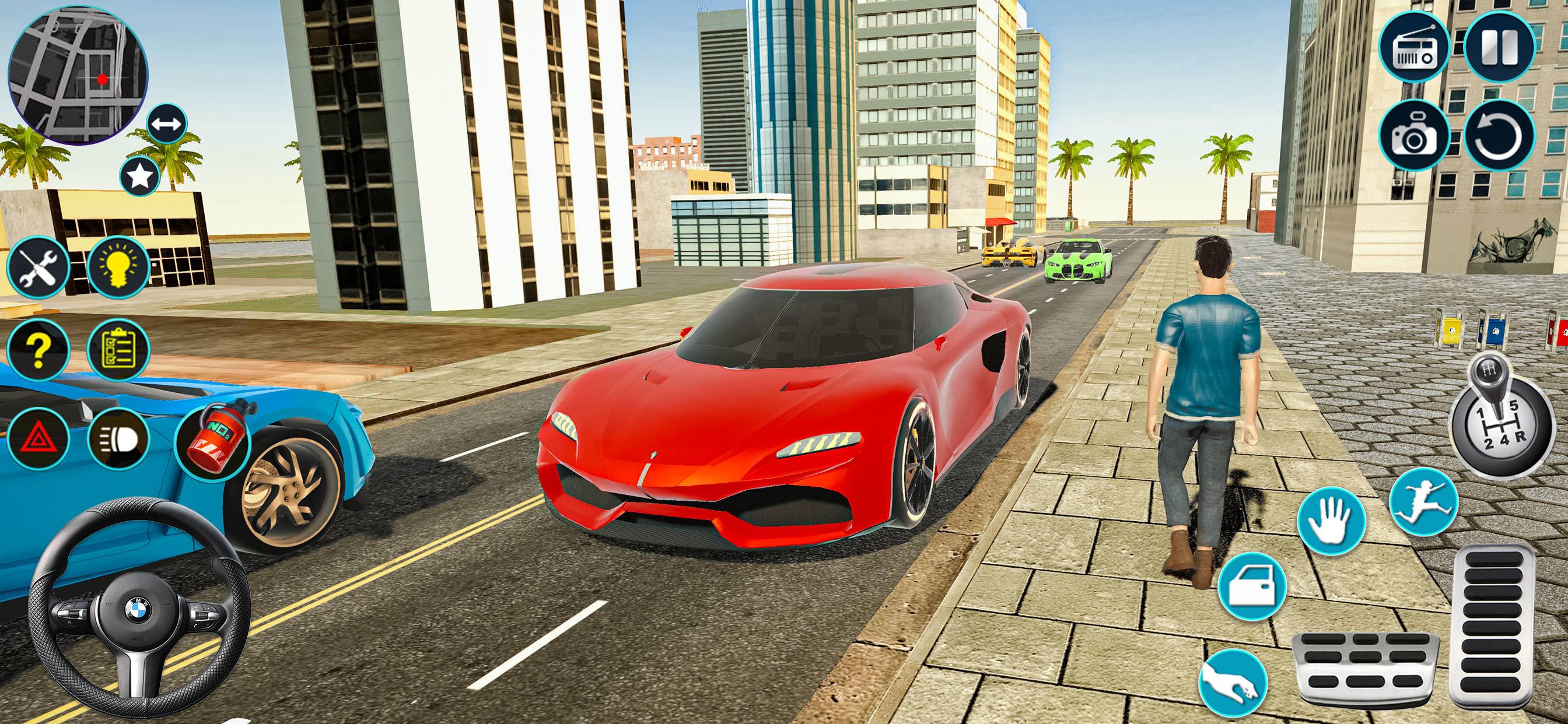 Open world Car Driving 3D Sim screenshot game