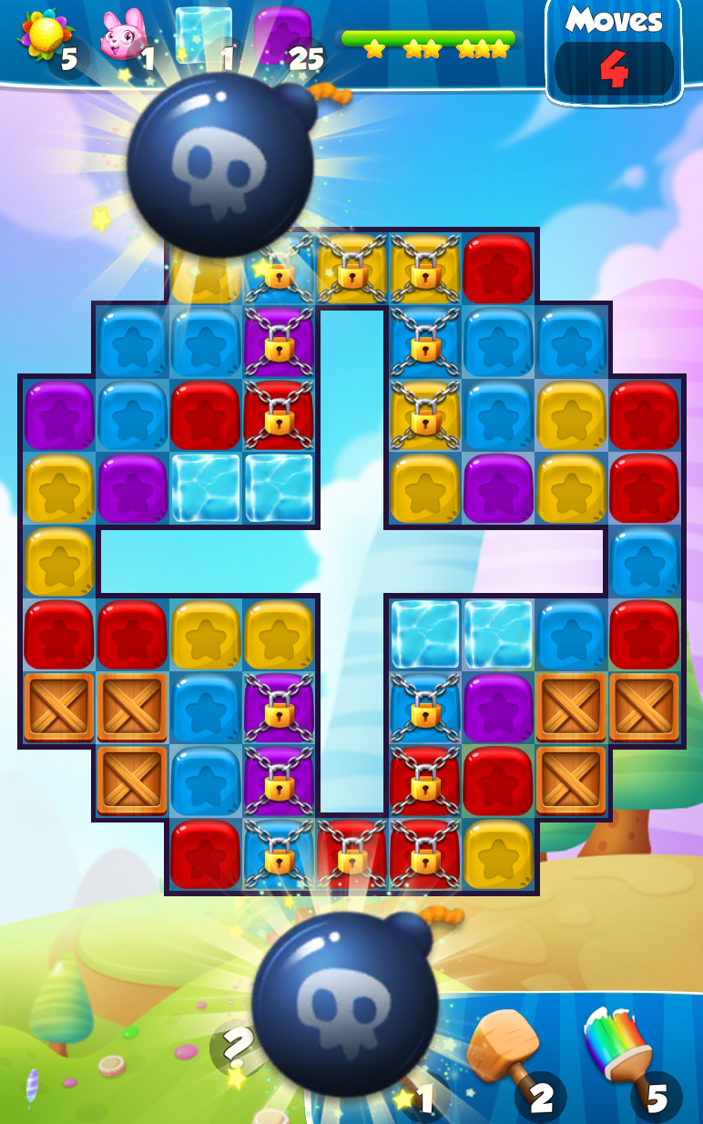 Toy Crush Pop Cubes Smash Game Screenshot
