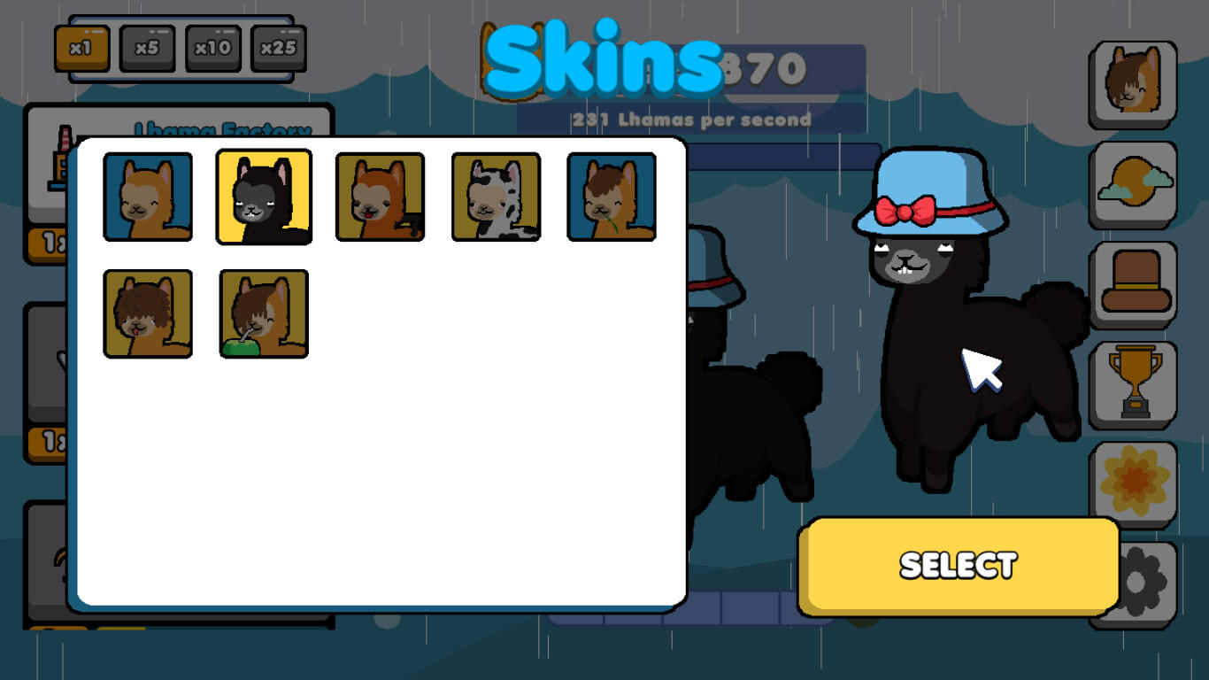 Screenshot of Lhama Clicker Prologue