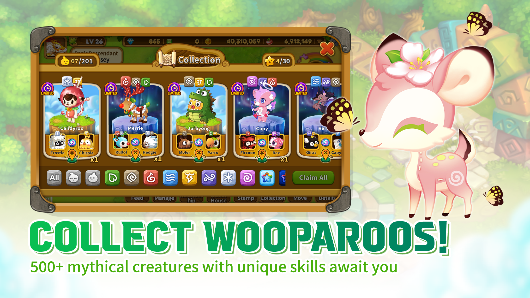 Wooparoo Odyssey-Build & Breed Game Screenshot