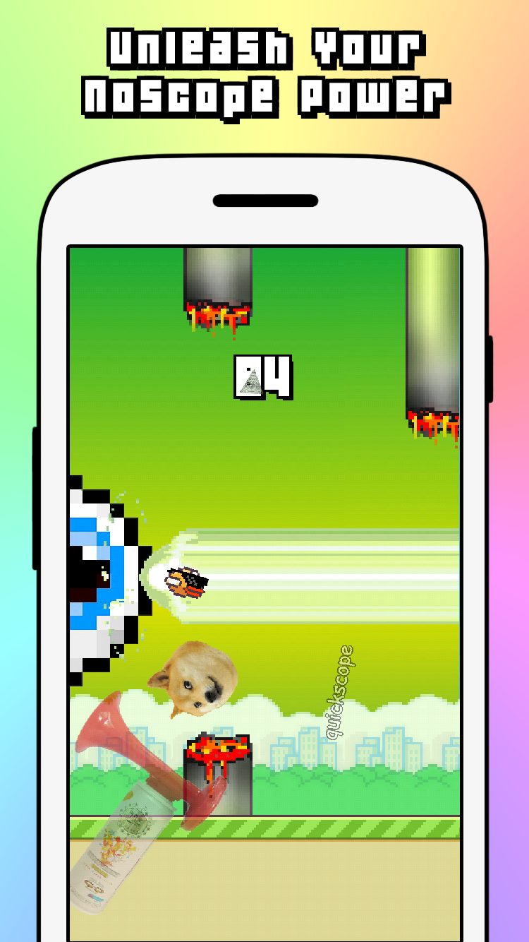 Noscope Flappy - MLG Parody Game Screenshot