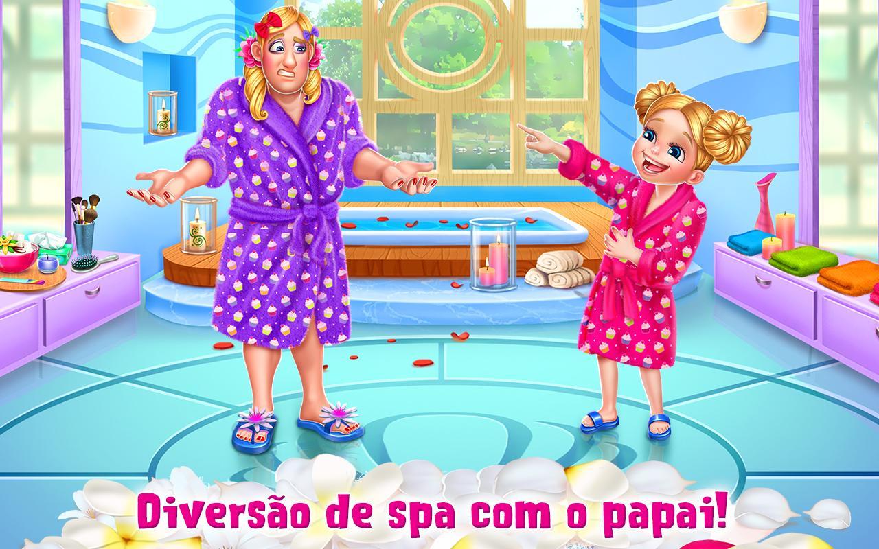 Captura de Tela do Jogo Dia Maluco de Spa com o Papai