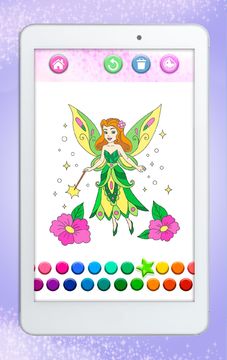 Fairy Coloring Pages Game Screenshot