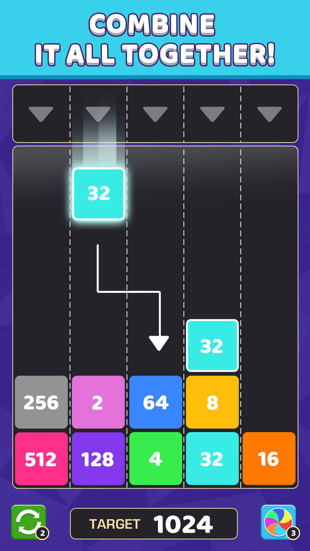Merge Blocks-2048 Puzzle Game screenshot game