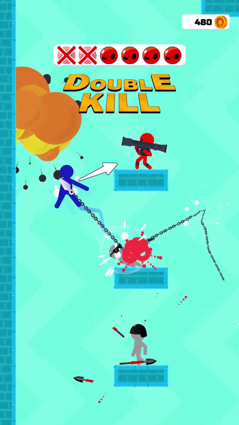 StickMan Teleport 2D Game Screenshot