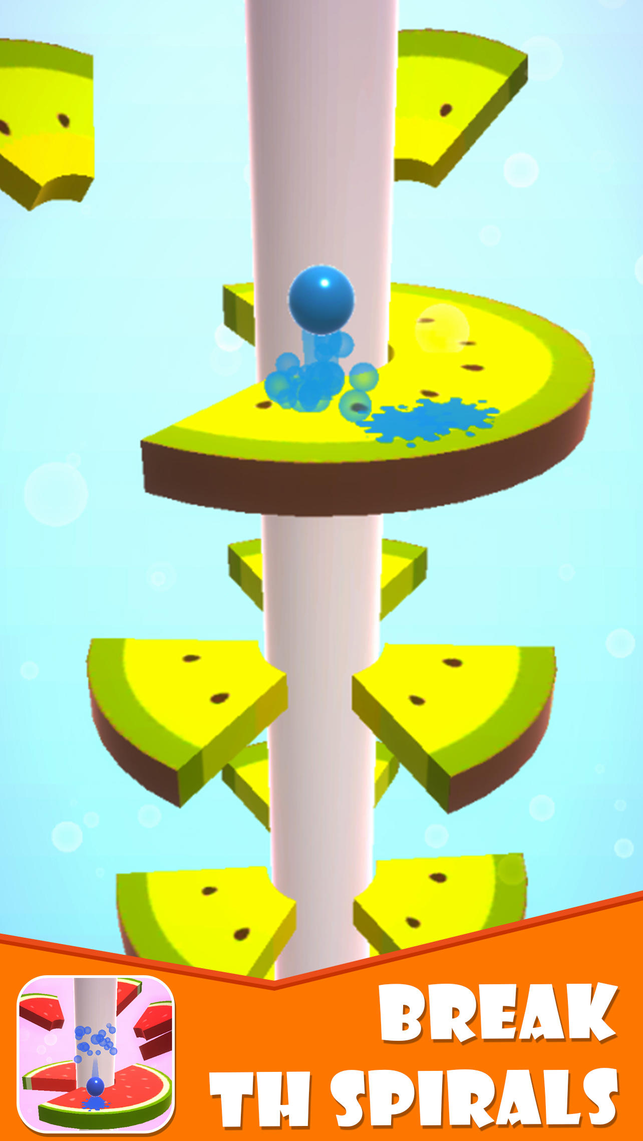 Captura de Tela do Jogo Helix Stack Jump: Smash Ball