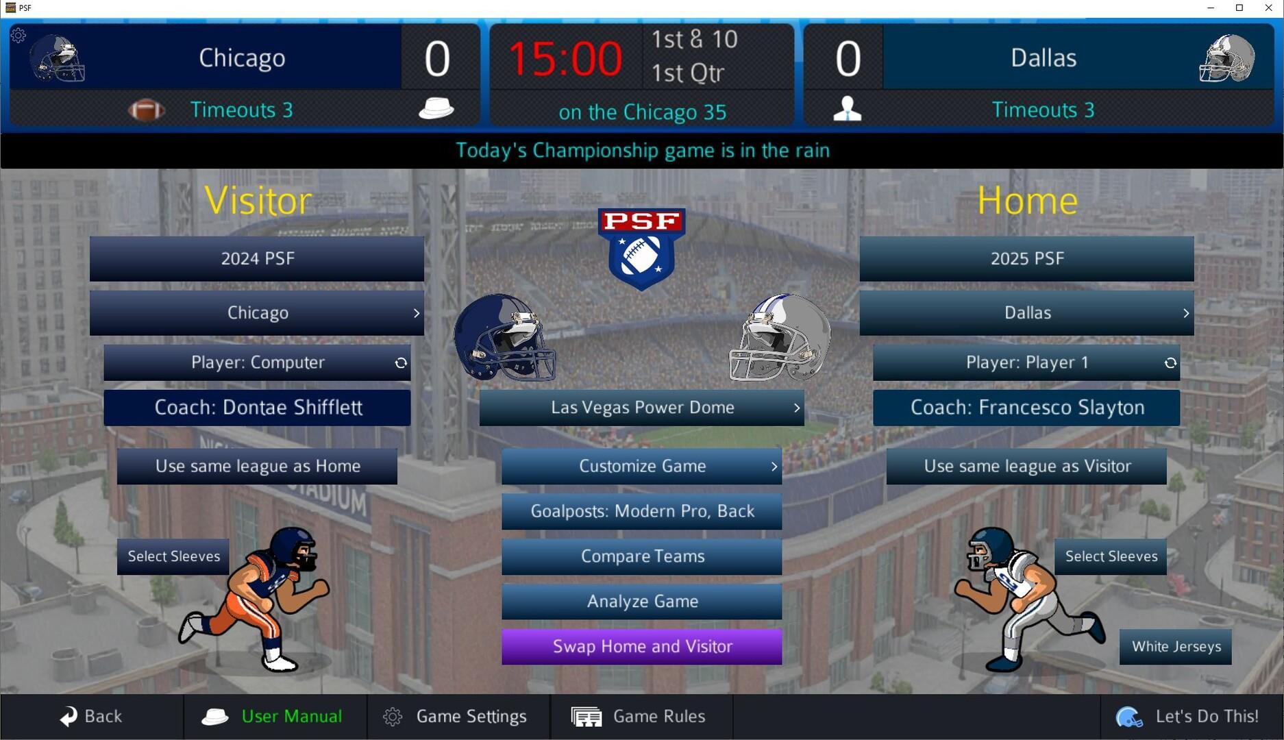 Pro Strategy Football 2026 Game Screenshot