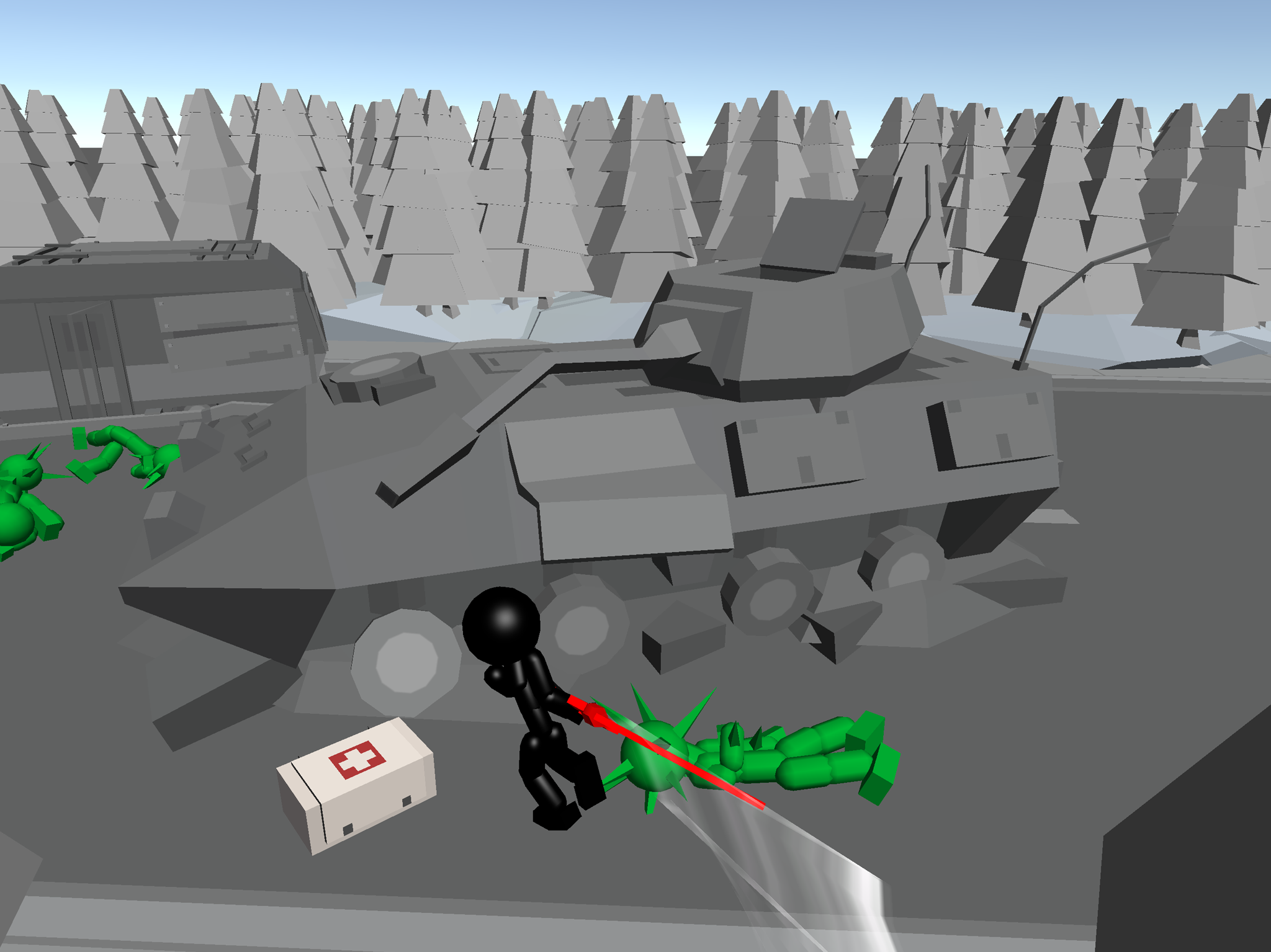 Stickman Killing Zombie 3D ภาพหน้าจอเกม