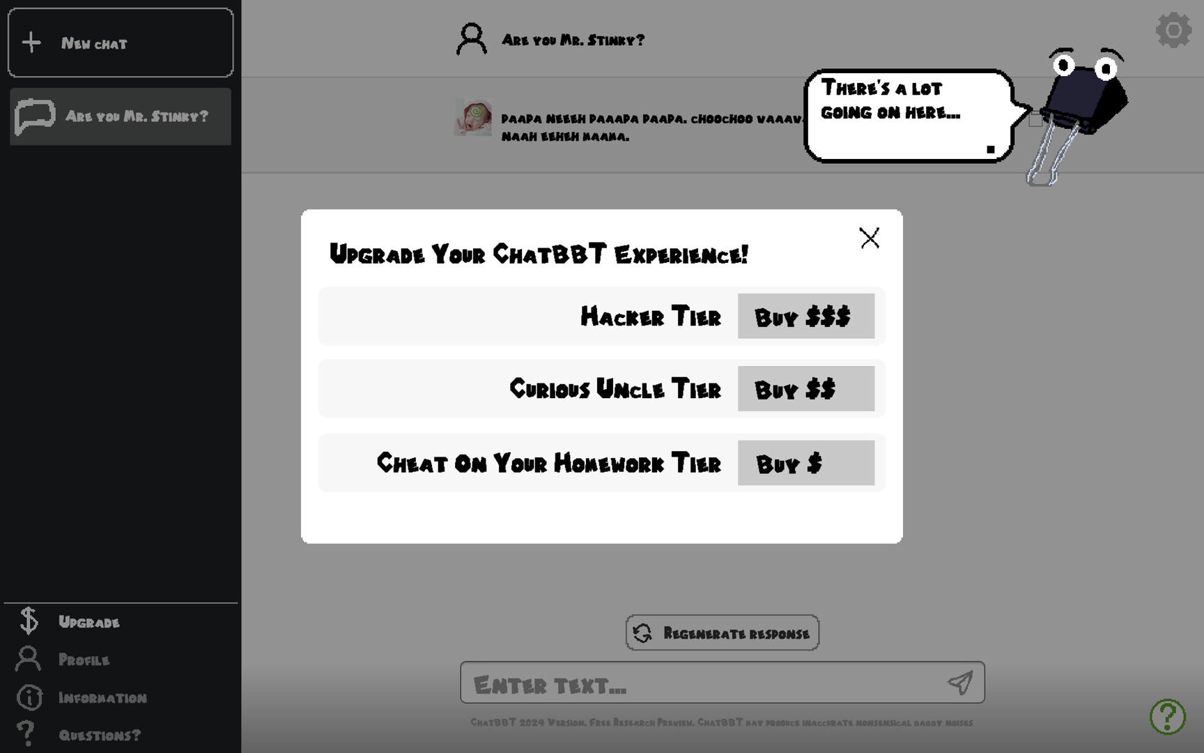 ChatBBT screenshot game