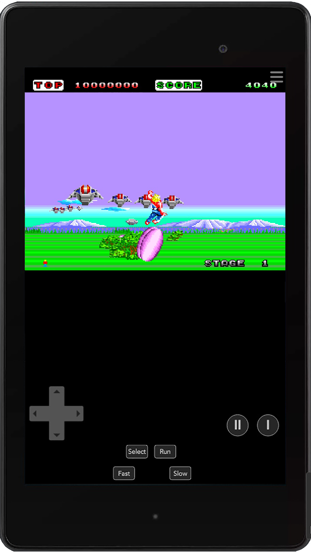 Space Harrier PCE Game Screenshot