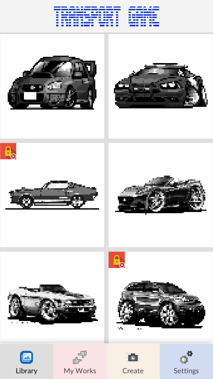 Screenshot of Transport Game Pixel Art