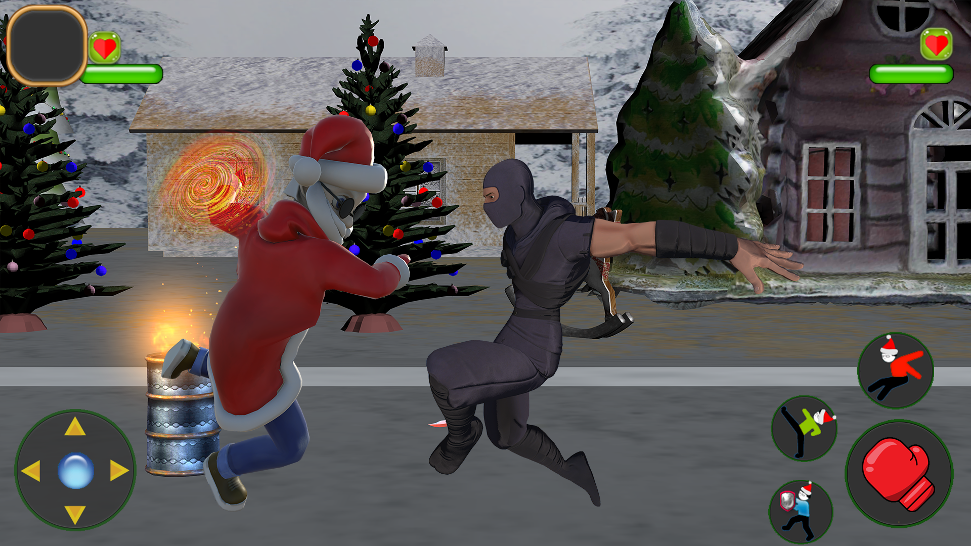 Santa Street Clash Game Screenshot