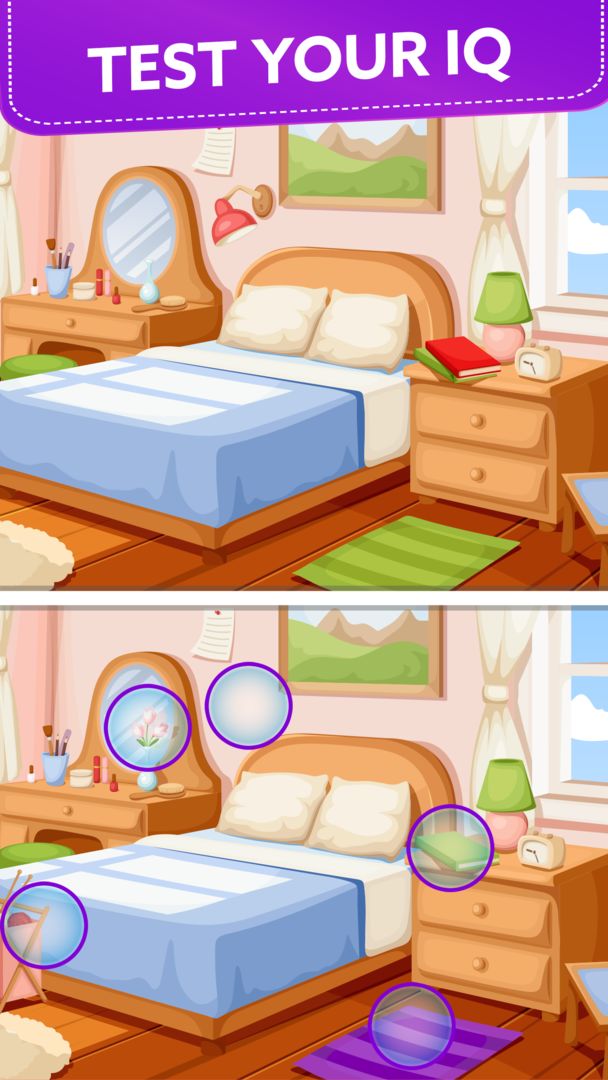 Screenshot of Spot 5 Differences: Find them!