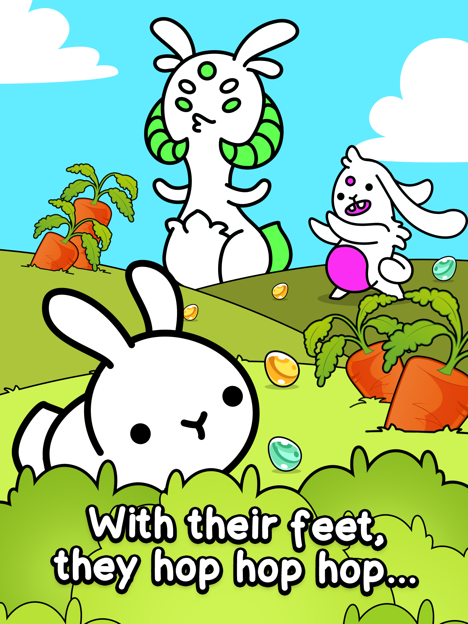 Rabbit Evolution - Cute Hare Making Game 게임 스크린 샷