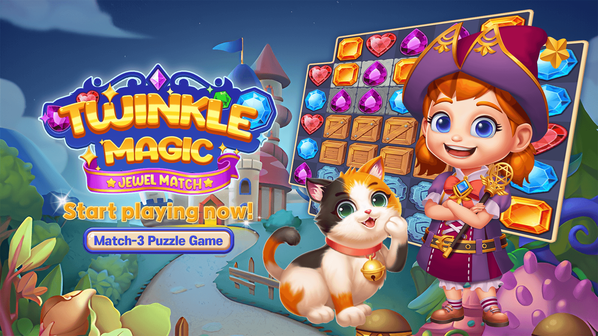 Twinkle Magic PUZZLE MATCH3 Game Screenshot