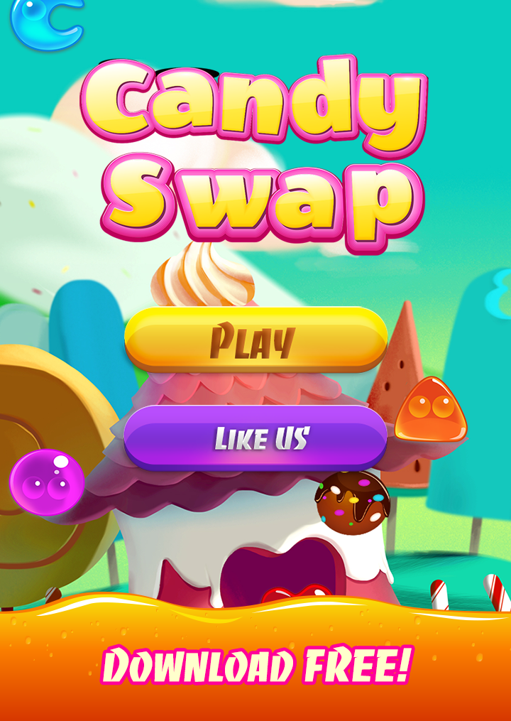Candy Swap ภาพหน้าจอเกม