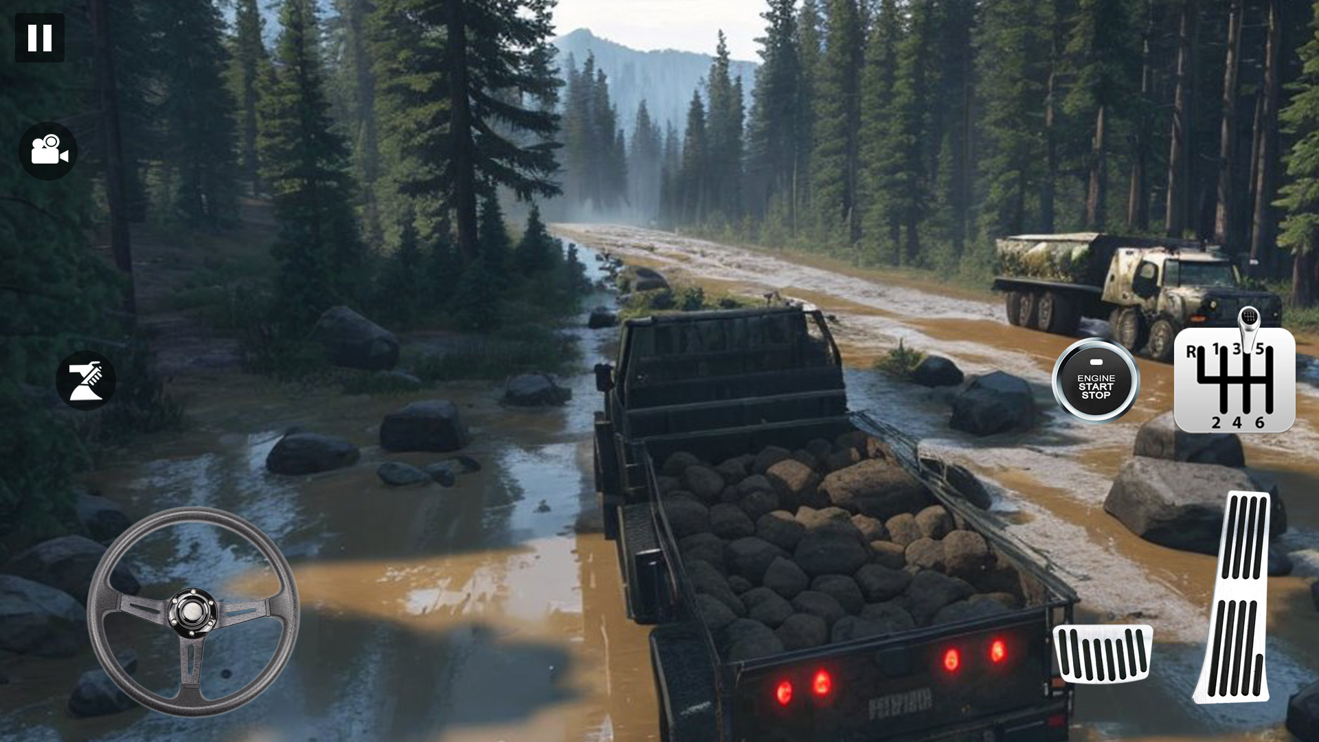 Mud Truck Offroad Runner Game screenshot game
