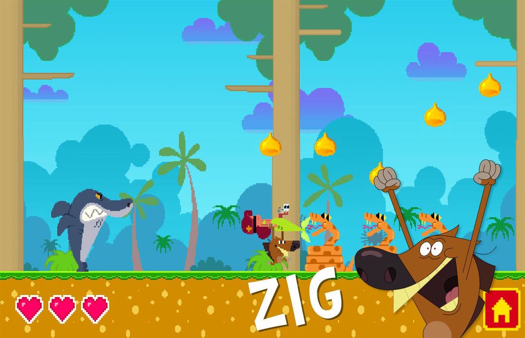 Zig & Sharko 게임 스크린 샷