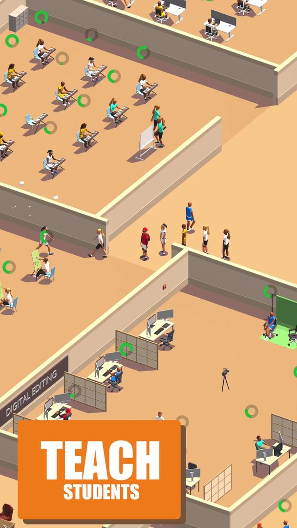 Screenshot of Idle School 3d - Tycoon Game