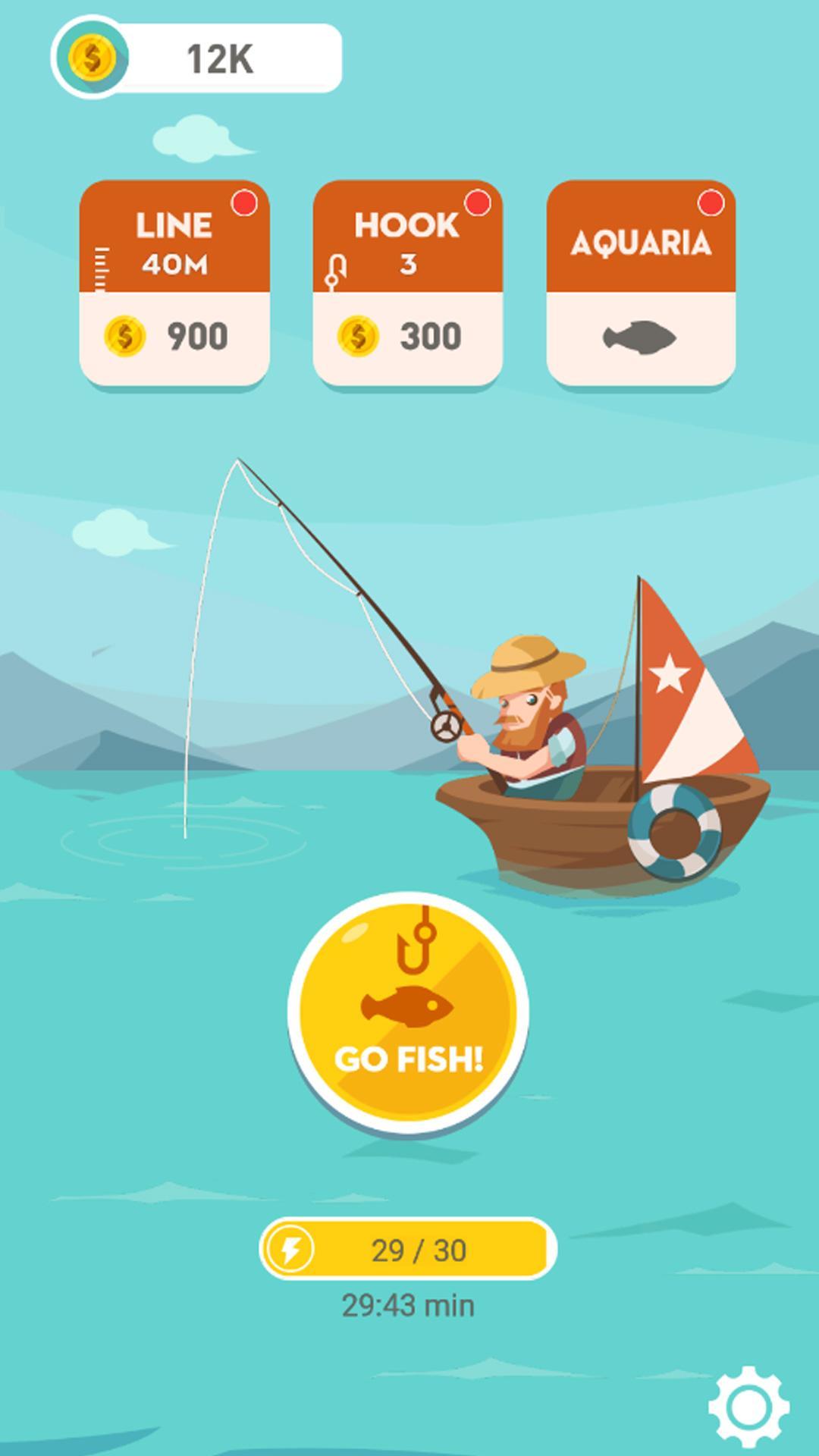 Screenshot 1 of Happy Fishing - จับปลาและสมบัติ 