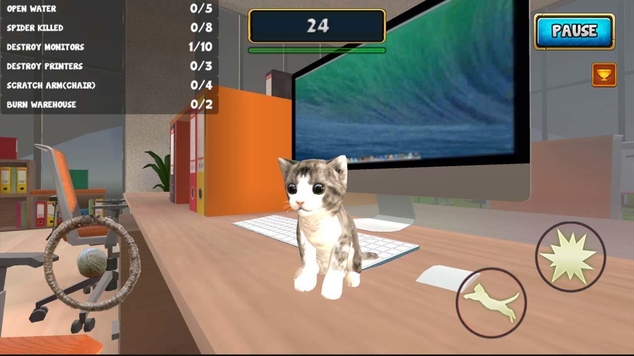 Cuplikan Layar Game Cat Simulator Kitty Craft 2