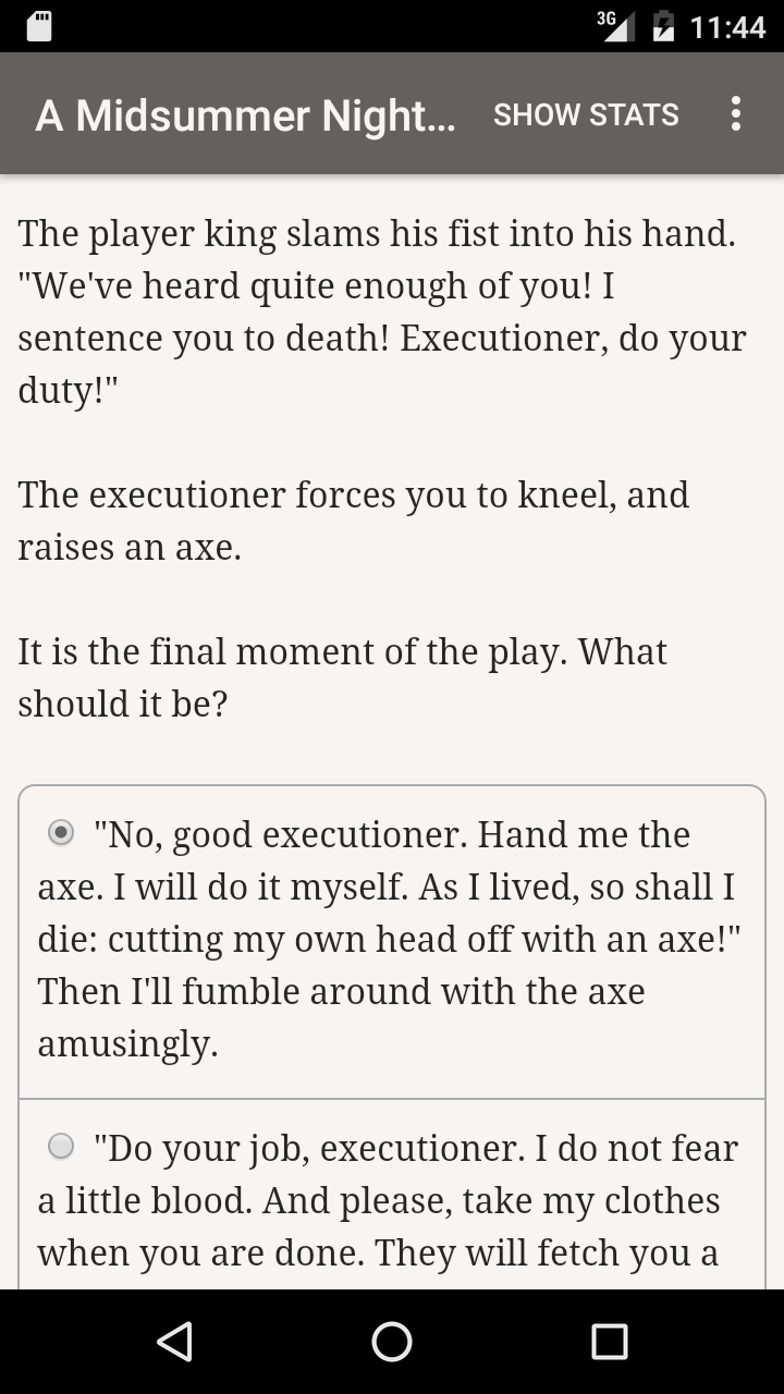 A Midsummer Night's Choice Game Screenshot