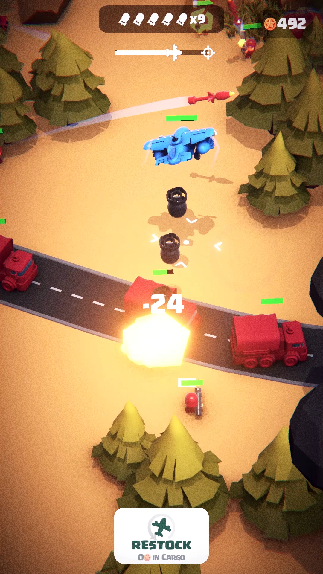 Drop Zone Game Screenshot