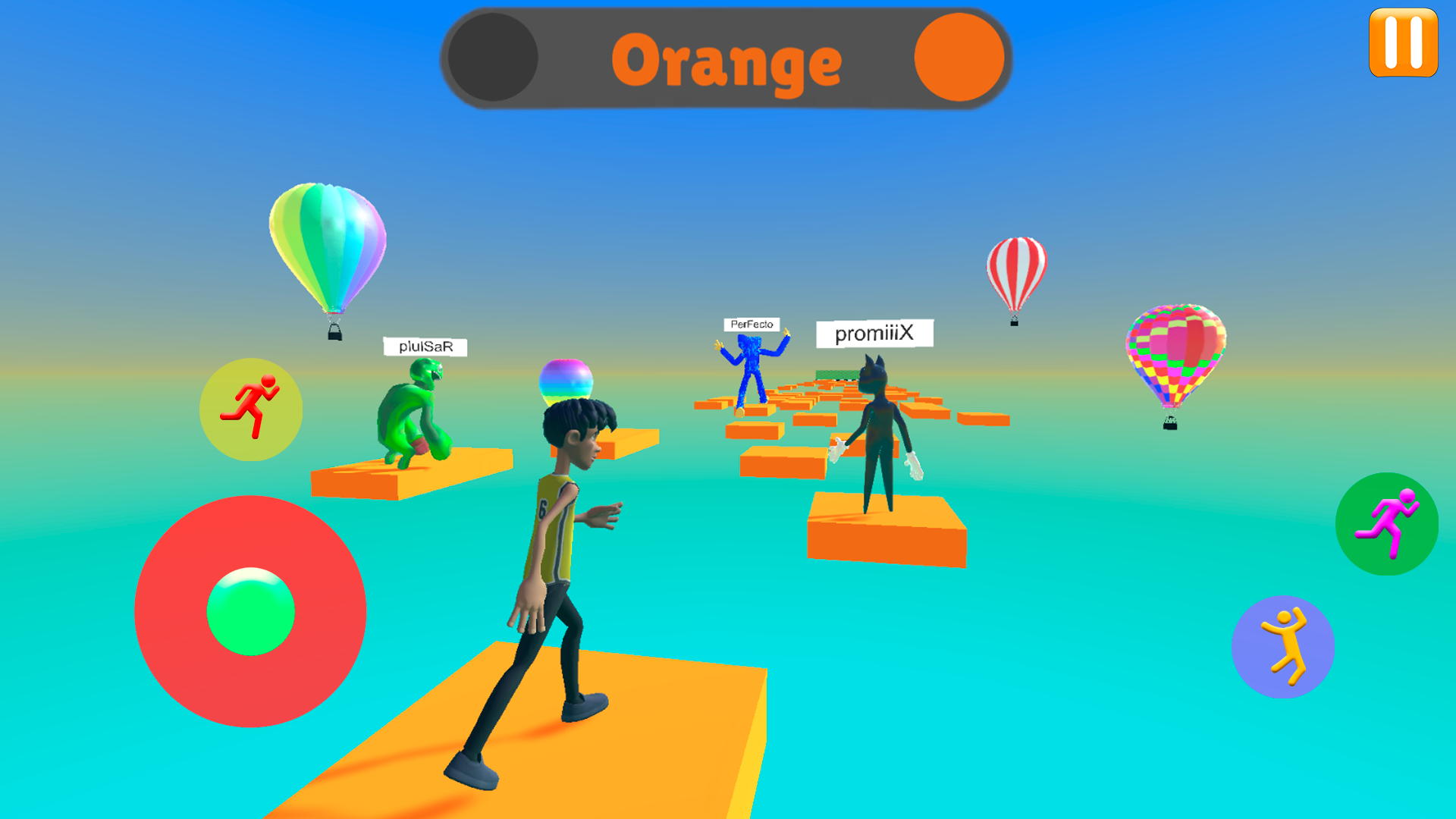 Obby Online Color Block Race Game Screenshot