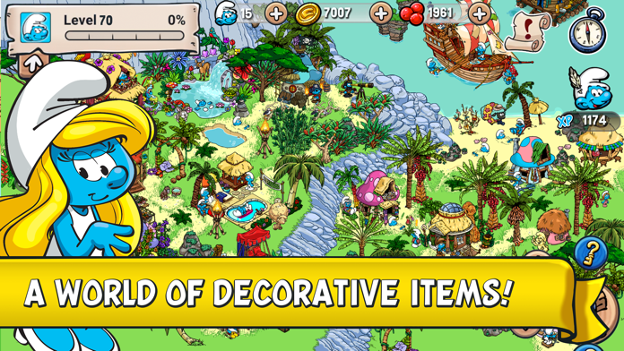 Smurfs' Village Game Screenshot