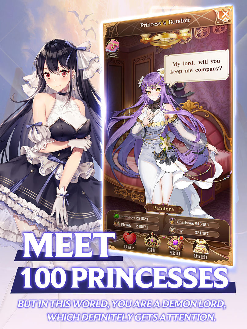 The Demon Lord &100 Princesses screenshot game