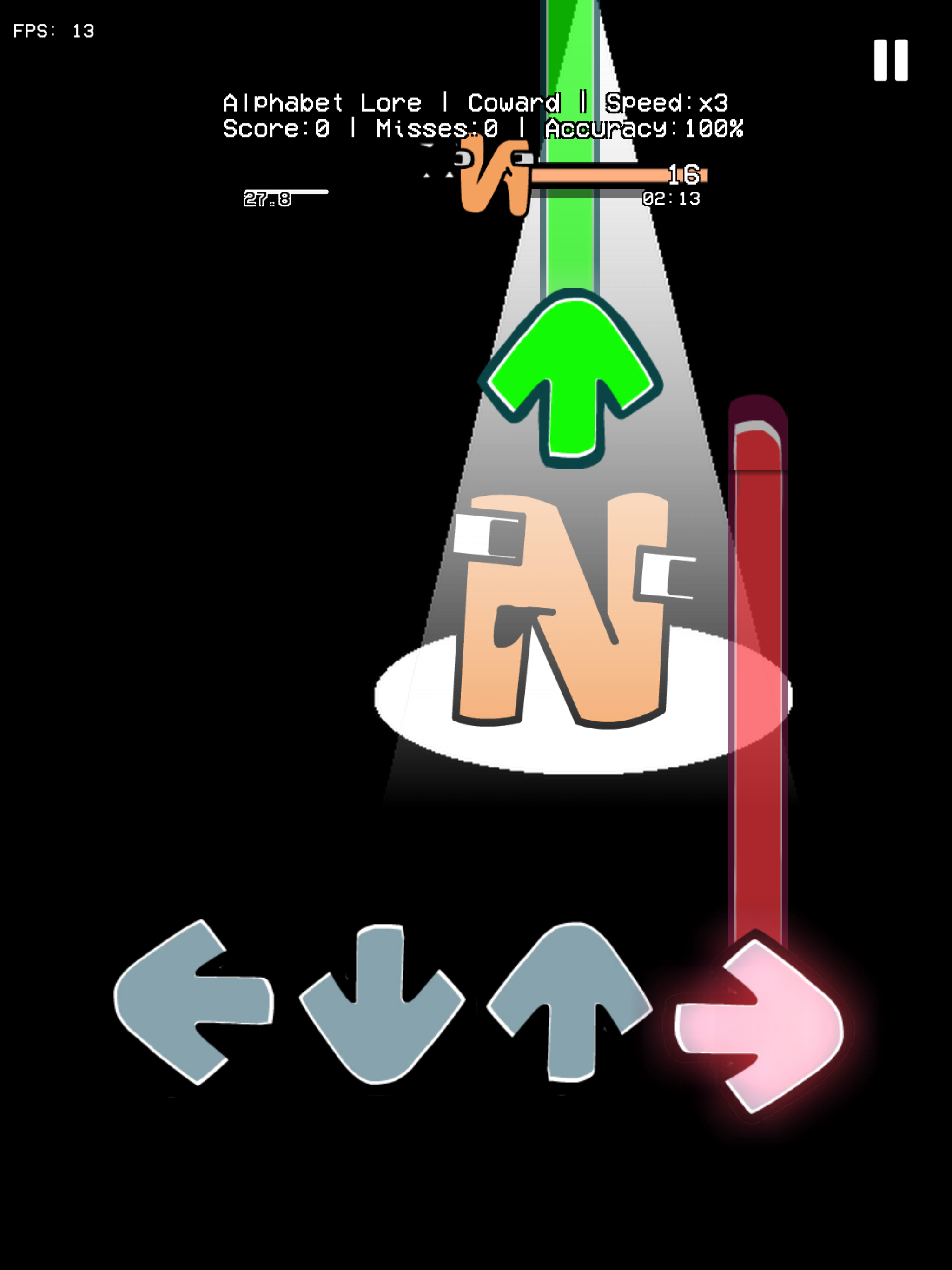 FNF Alphabet Lore Funkin Mod Game Screenshot