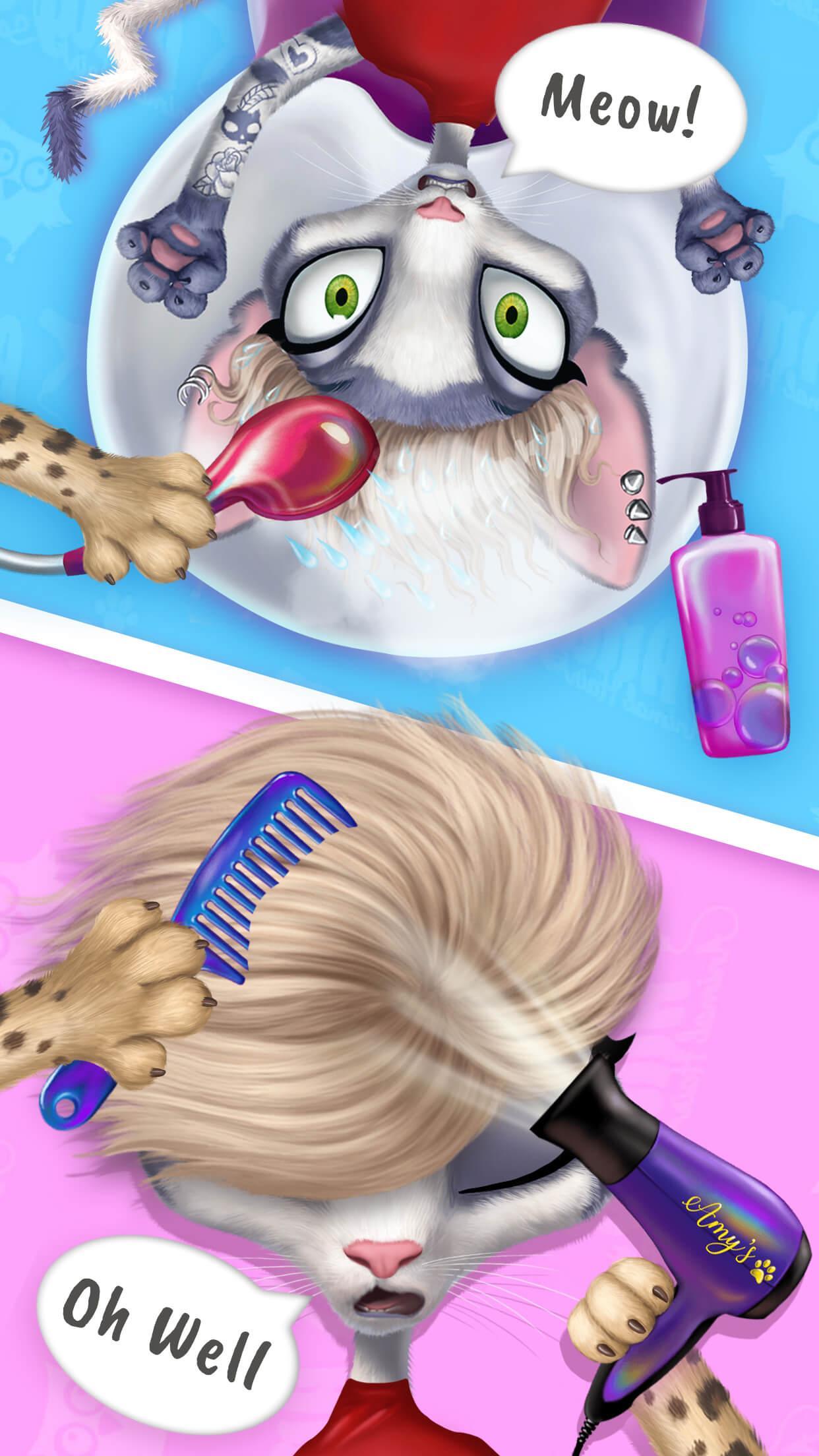 Captura de Tela do Jogo Amy's Animal Hair Salon