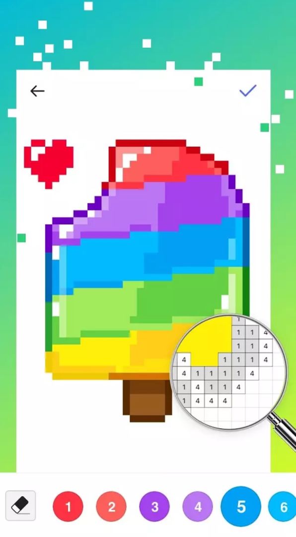 샌드 박스 픽셀 색칠 공부 - 번호 별 색상 게임 스크린 샷