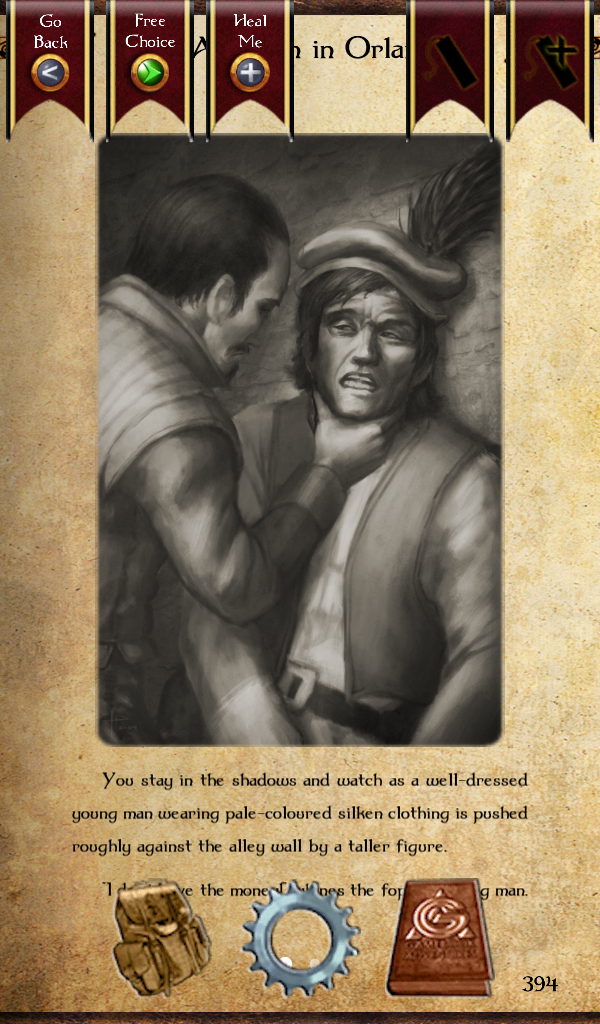 Screenshot of GA 1: An Assassin in Orlandes