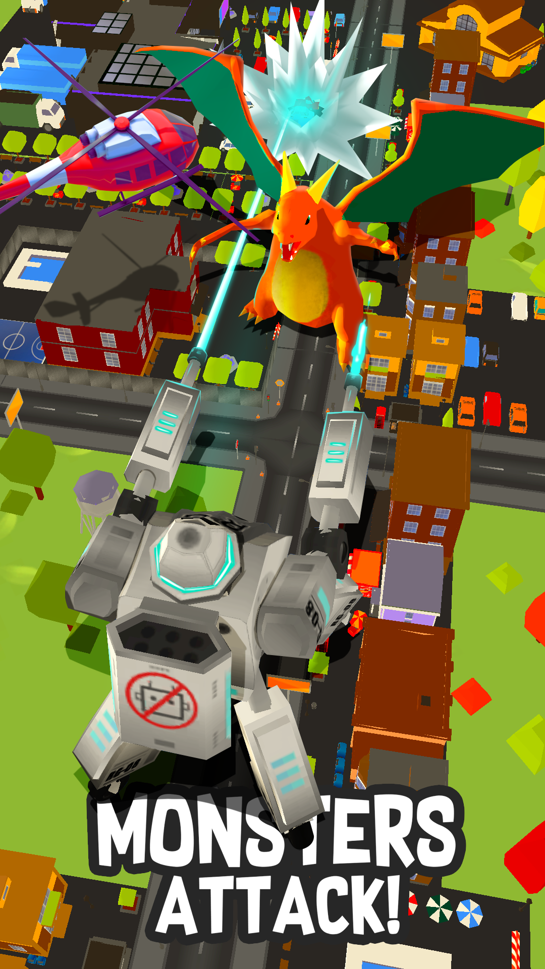 Captura de Tela do Jogo Monster city smash