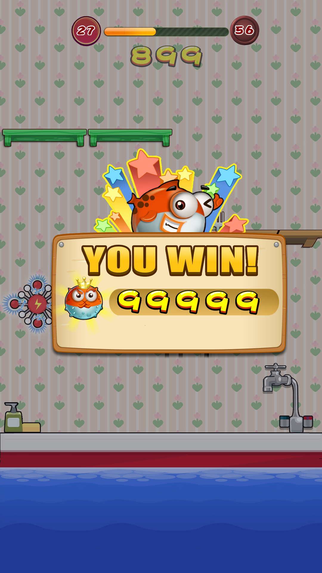 Fish Down – Jump and Fall & Bounce to the Pool Game Screenshot