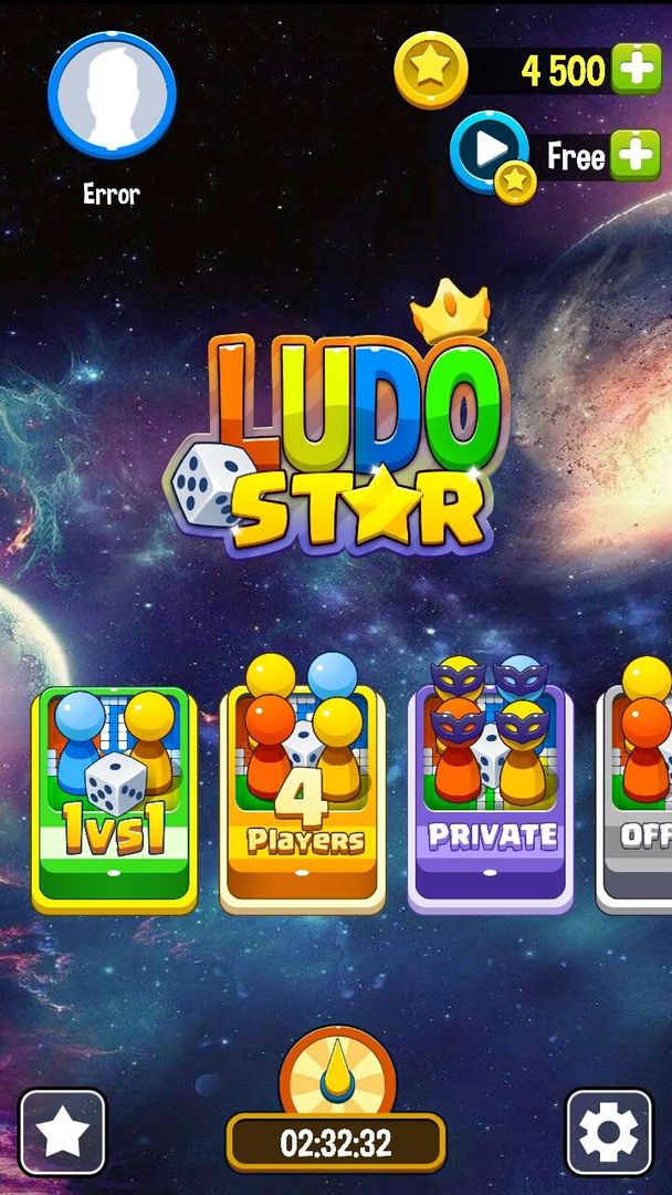 Screenshot of Ludo Super Star: King of Stars, Heroes Board Race