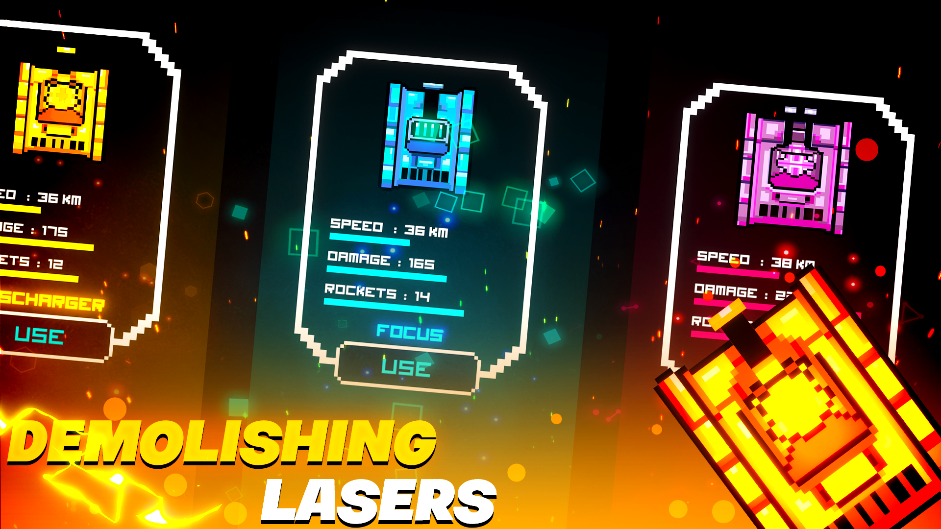 Laser Tanks: Pixel RPG Game Screenshot