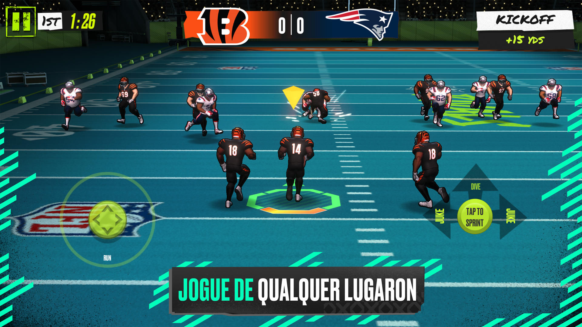 Captura de Tela do Jogo NFL Rivals - Futebol Americano